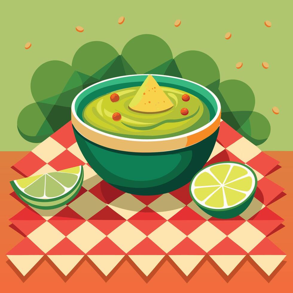 National Guacamole day illustration vector