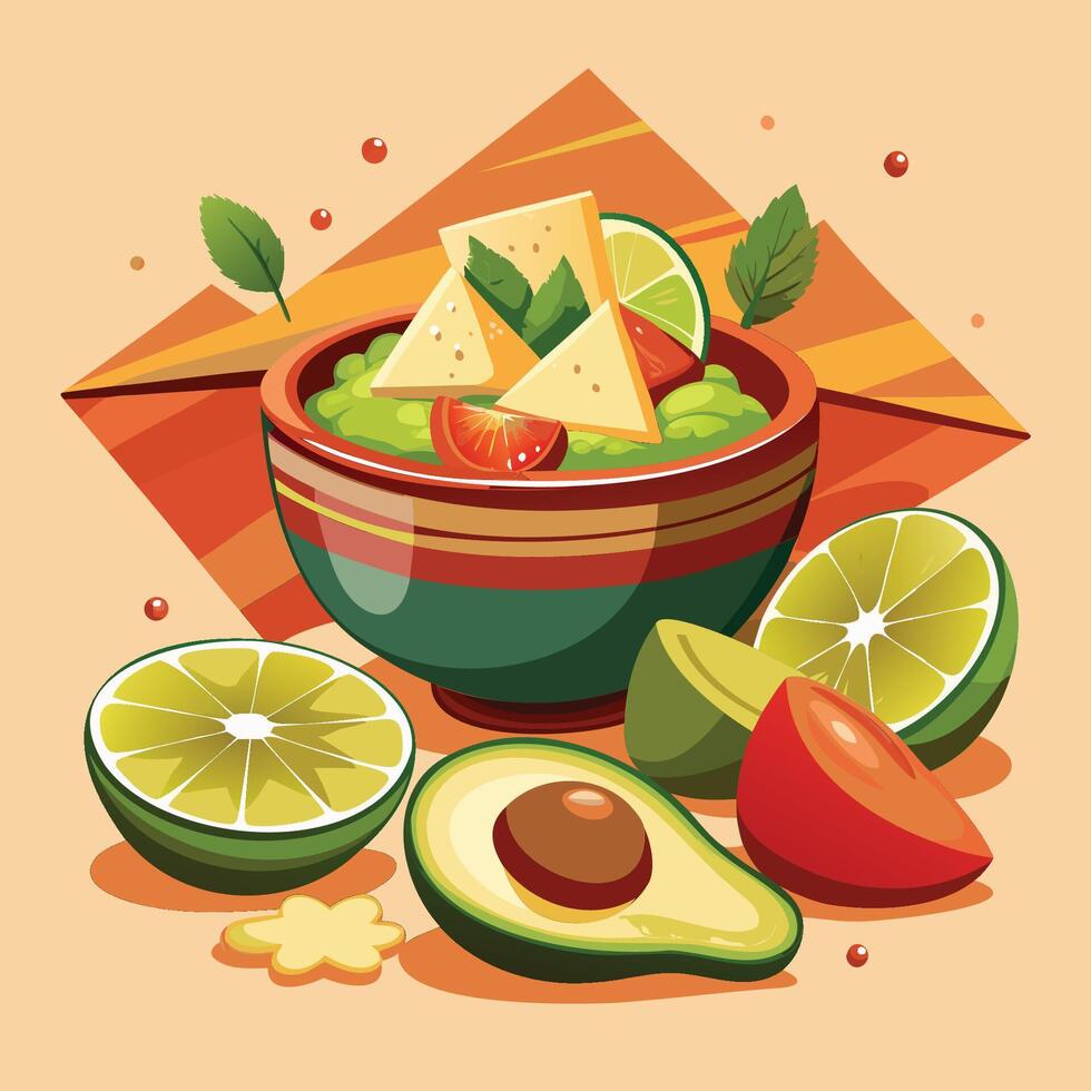 National Guacamole day illustration vector
