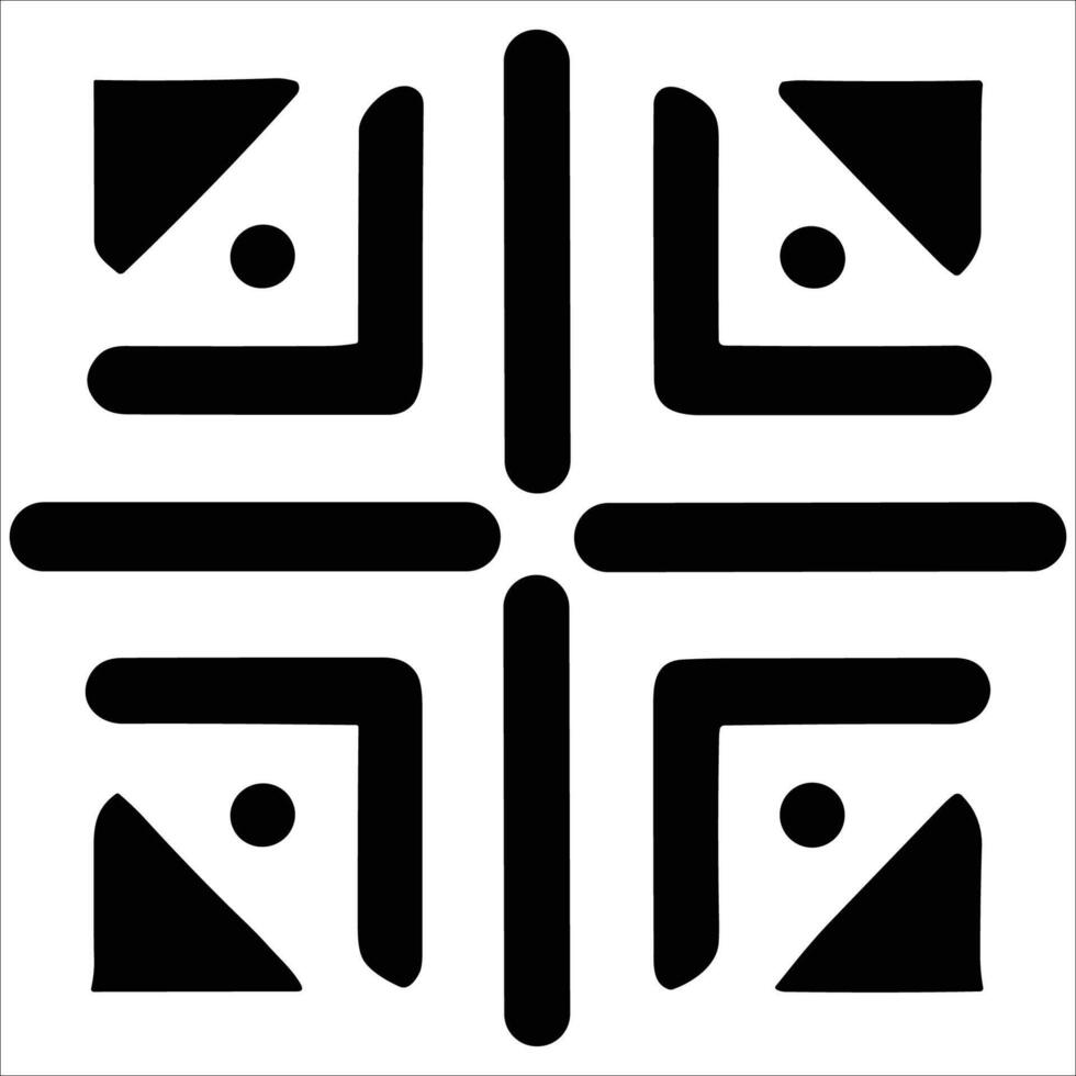 Attractive and beautiful geometric pattern design vector