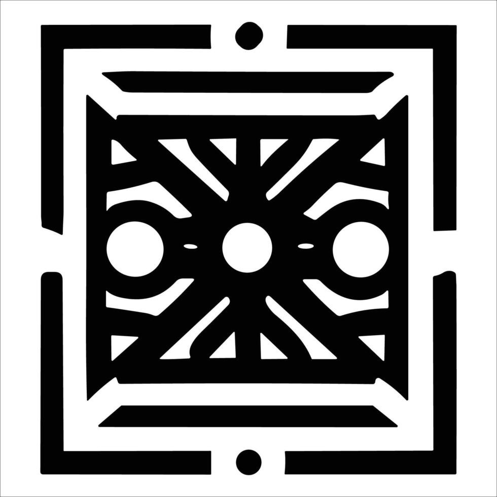 Attractive and beautiful geometric pattern design vector