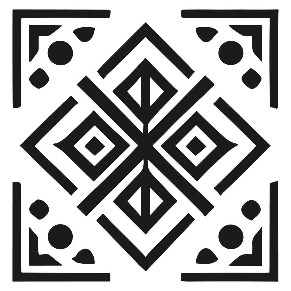 Attractive and beautiful geometric pattern design vector