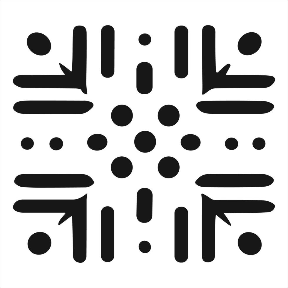 Attractive and beautiful geometric pattern design vector