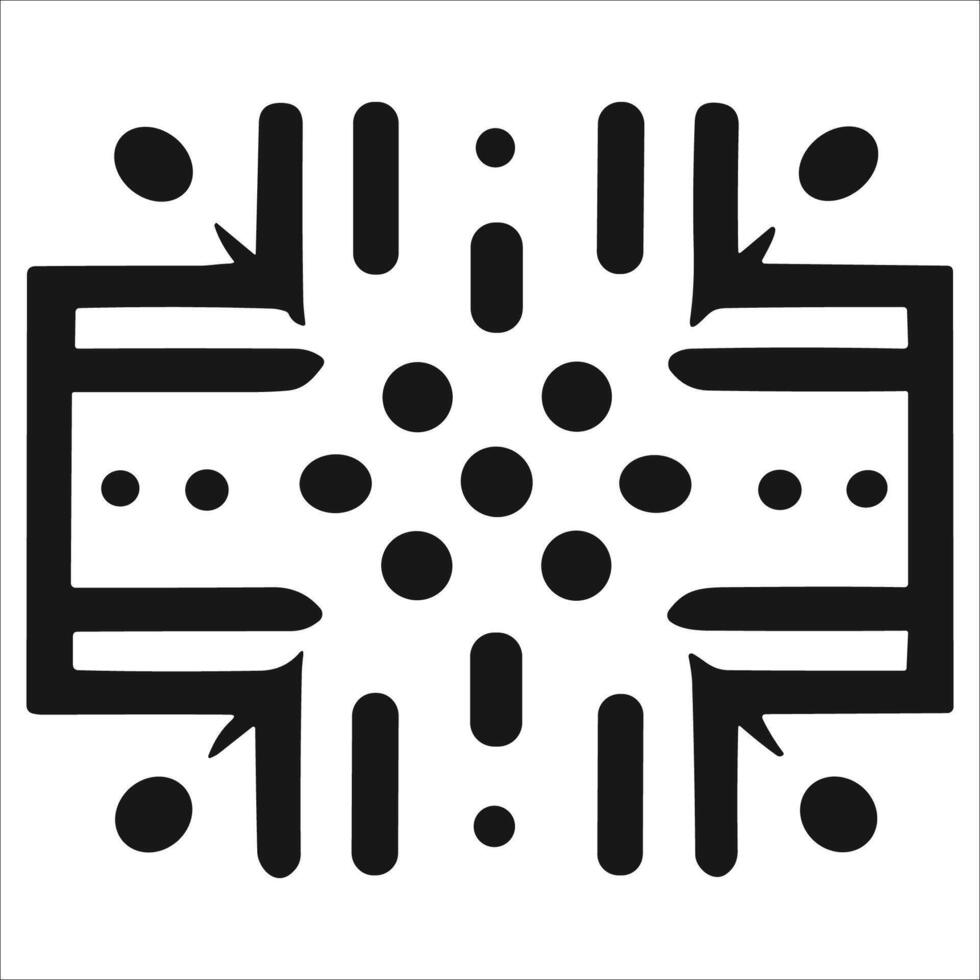Attractive and beautiful geometric pattern design vector