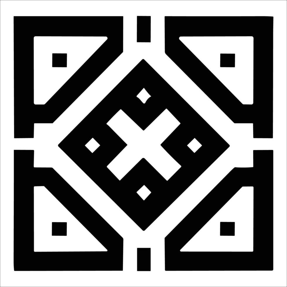 Attractive and beautiful geometric pattern design vector