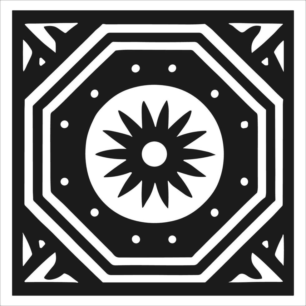 Attractive and beautiful geometric pattern design vector