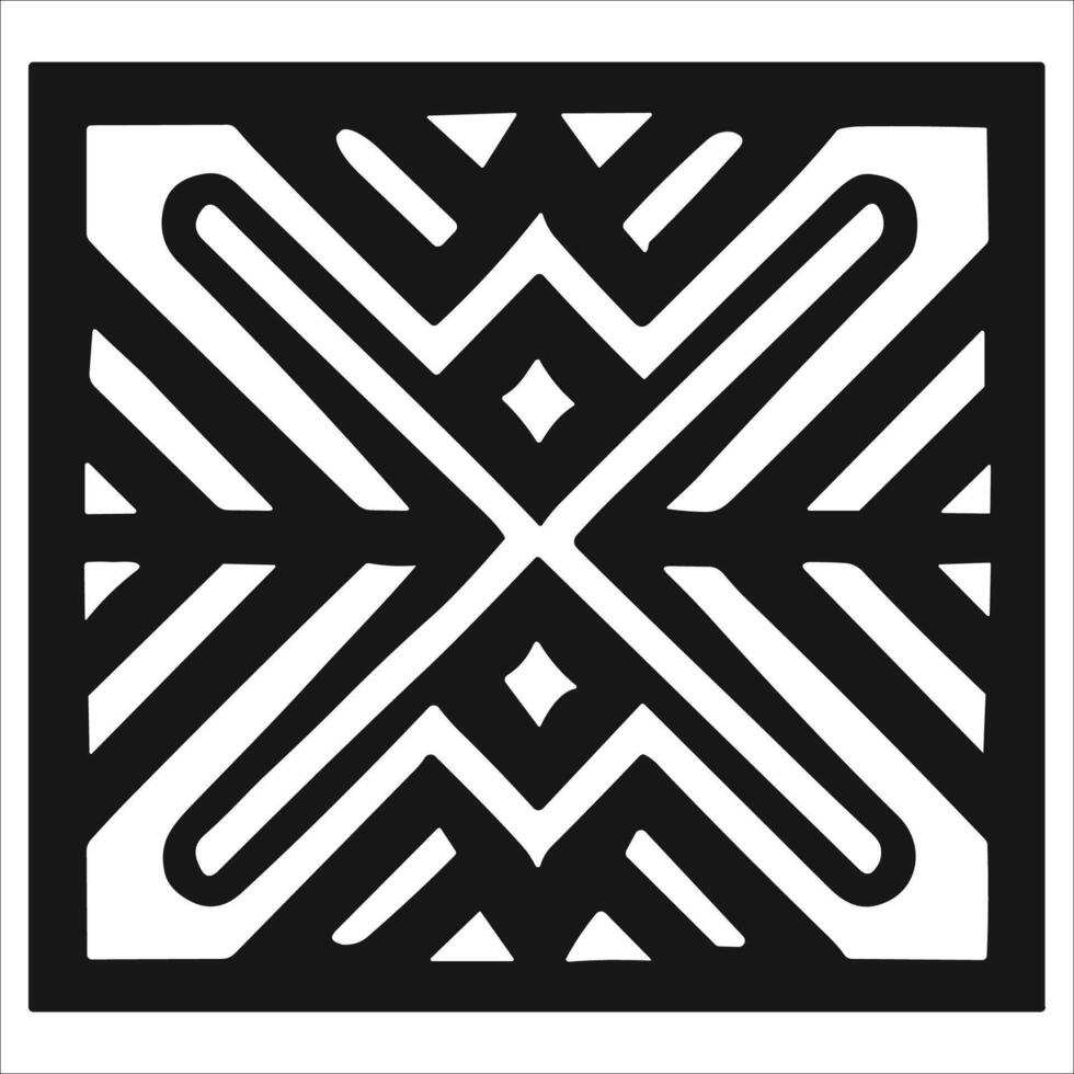 Attractive and beautiful geometric pattern design vector