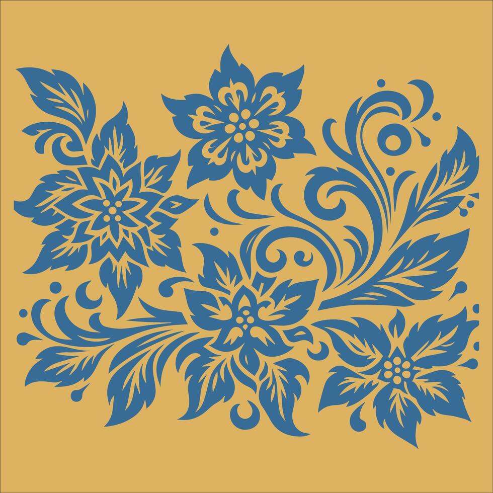 Attractive and beautiful floral pattern design for textile vector