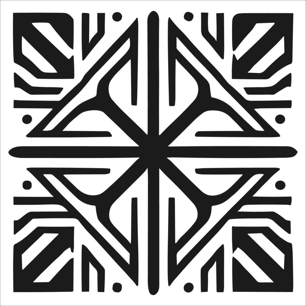 Attractive and beautiful geometric pattern design vector