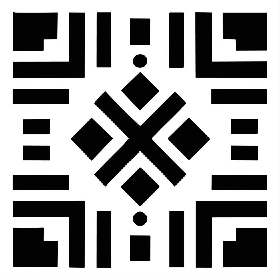 Attractive and beautiful geometric pattern design vector