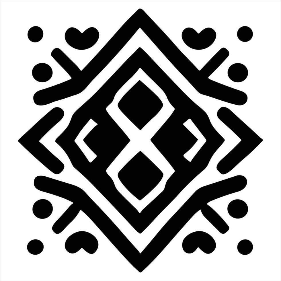 Attractive and beautiful geometric pattern design vector
