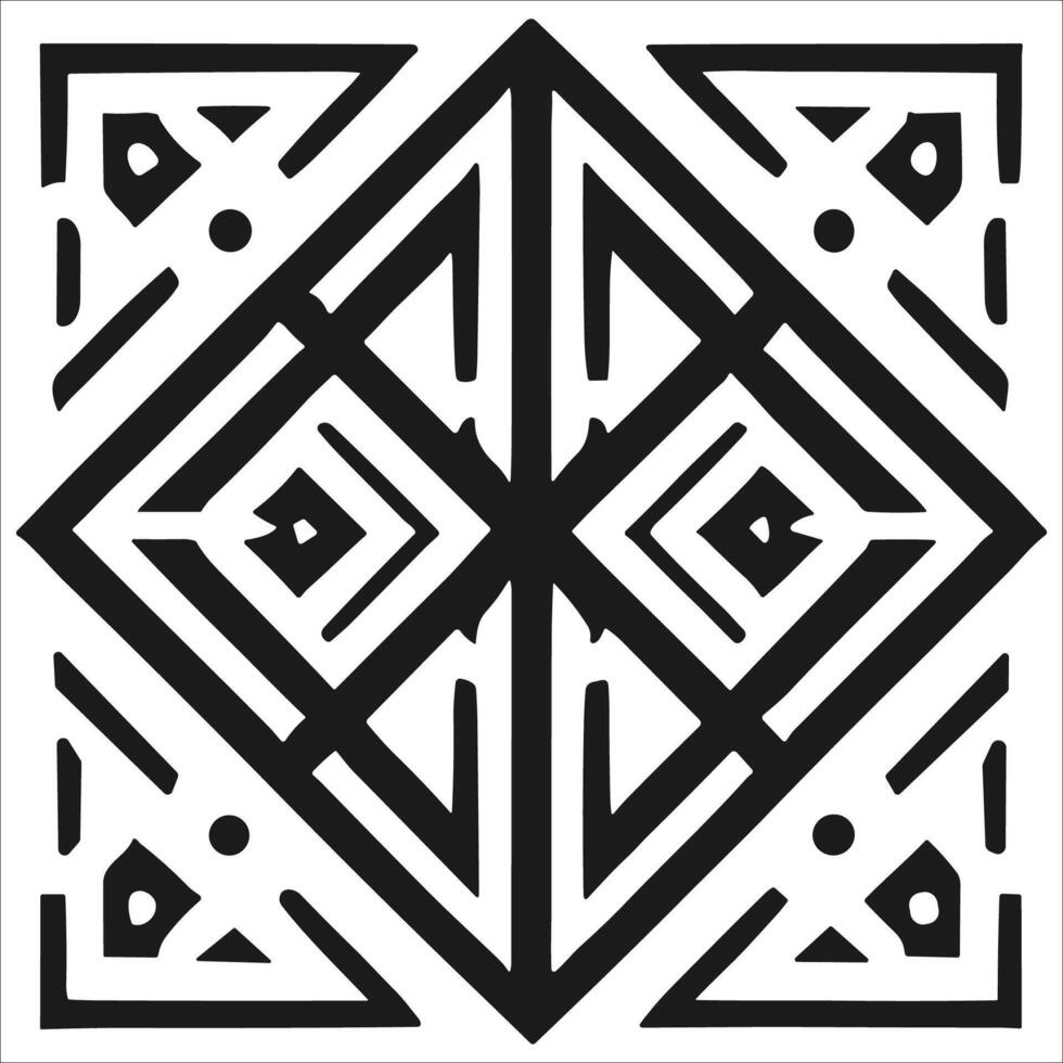 Attractive and beautiful geometric pattern design vector