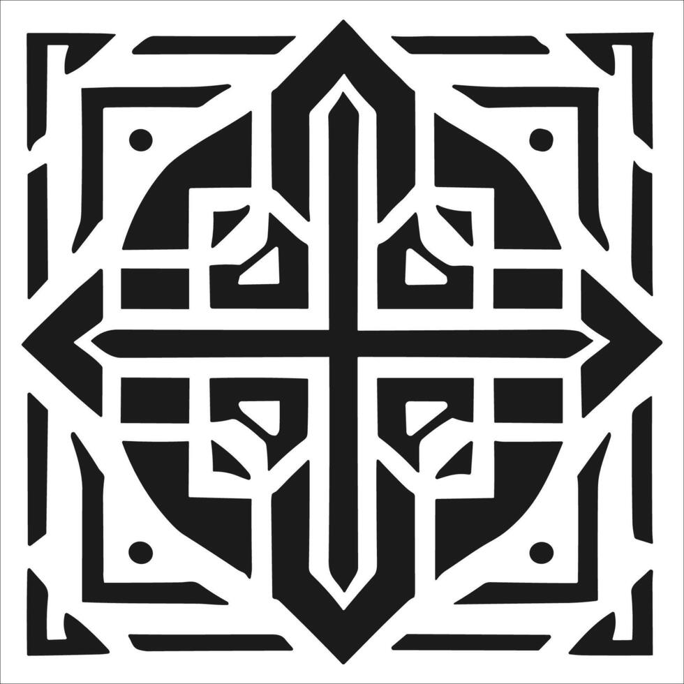 Attractive and beautiful geometric pattern design vector