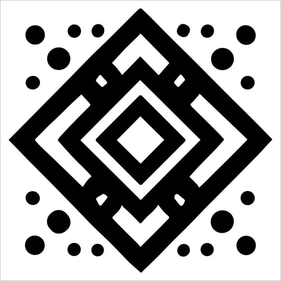 Attractive and beautiful geometric pattern design vector