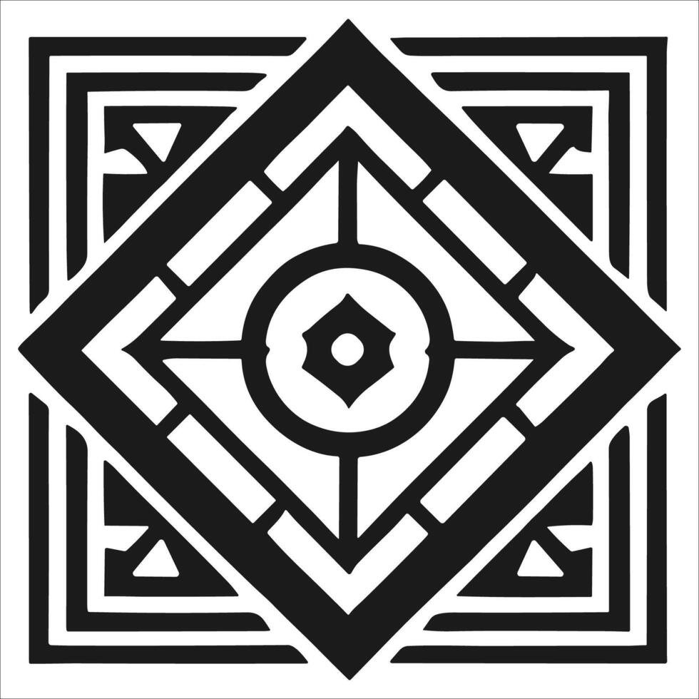 Attractive and beautiful geometric pattern design vector