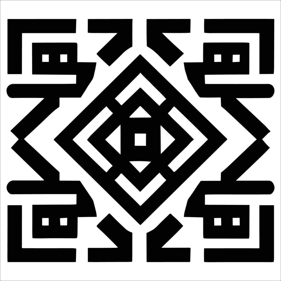 Attractive and beautiful geometric pattern design vector
