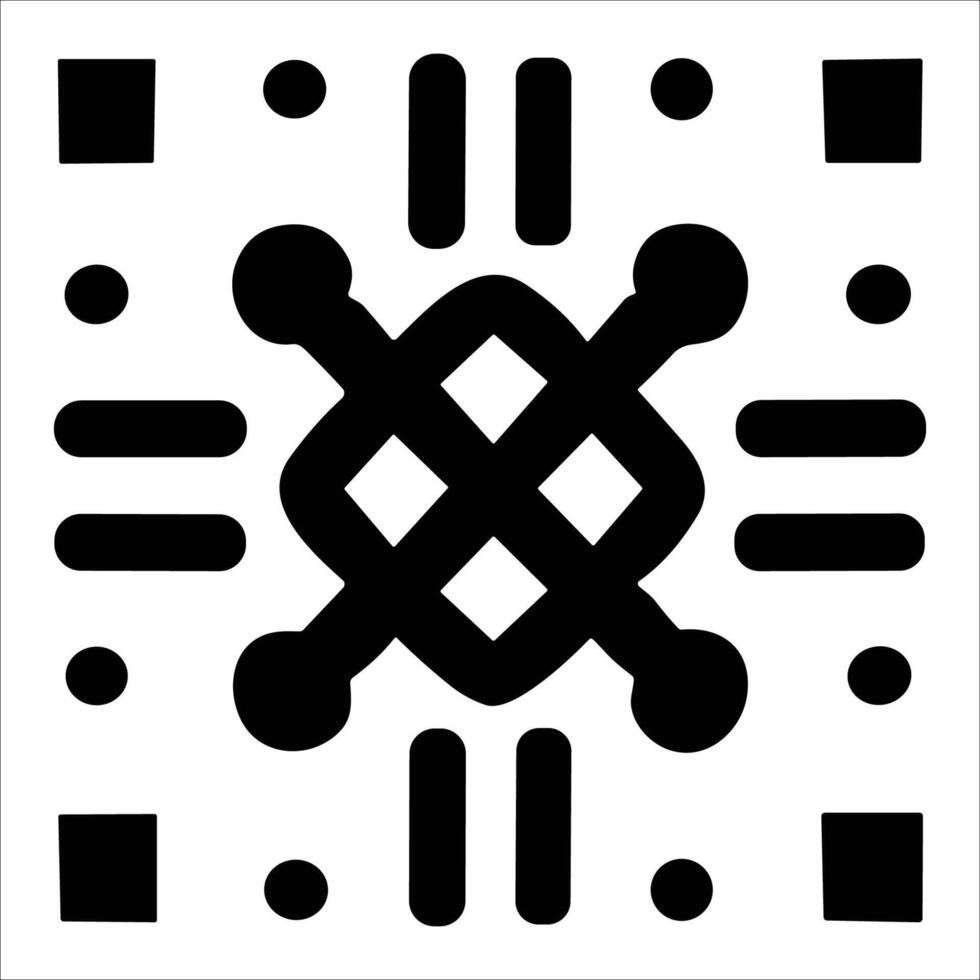 Attractive and beautiful geometric pattern design vector