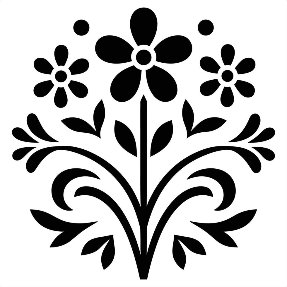 Beautiful floral pattern design vector