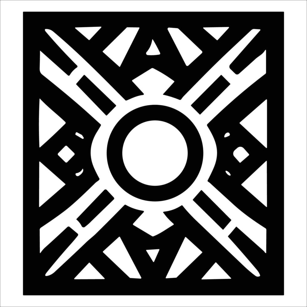 Attractive and beautiful geometric pattern design vector