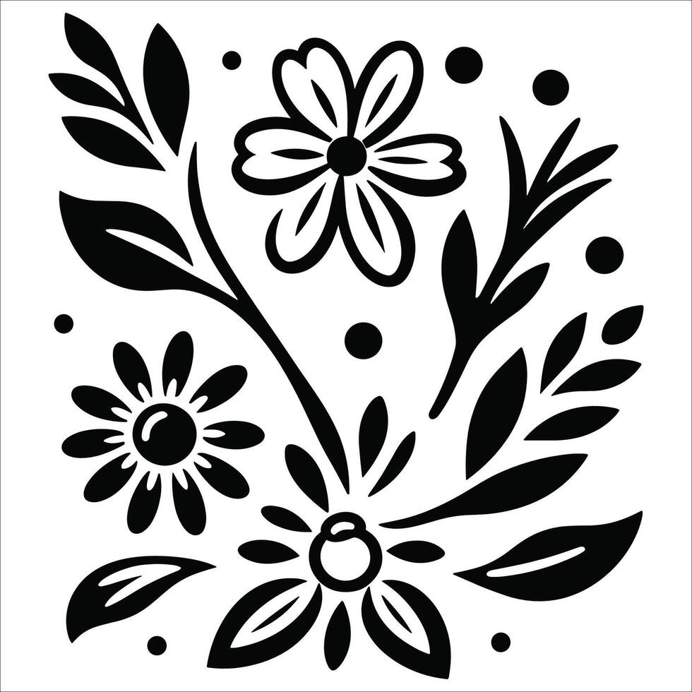 Beautiful floral pattern design vector