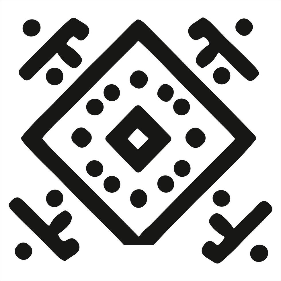 Attractive and beautiful geometric pattern design vector