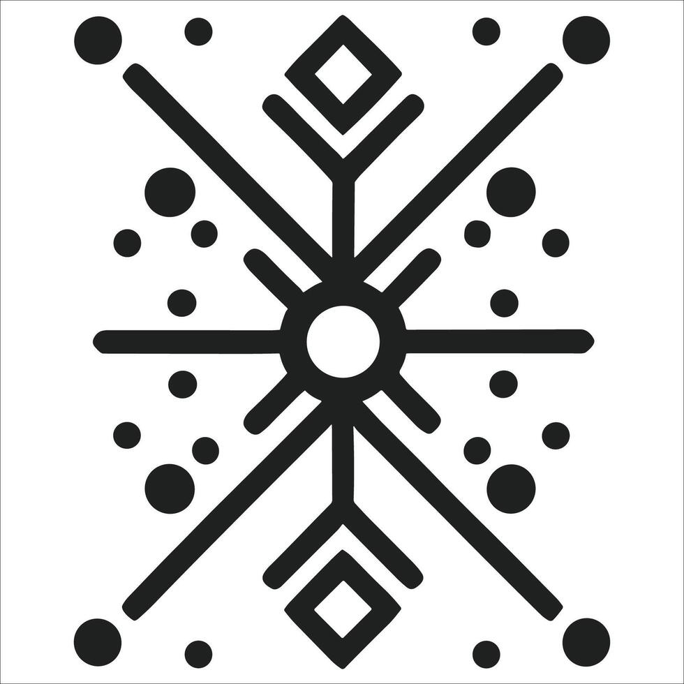 Attractive and beautiful geometric pattern design vector