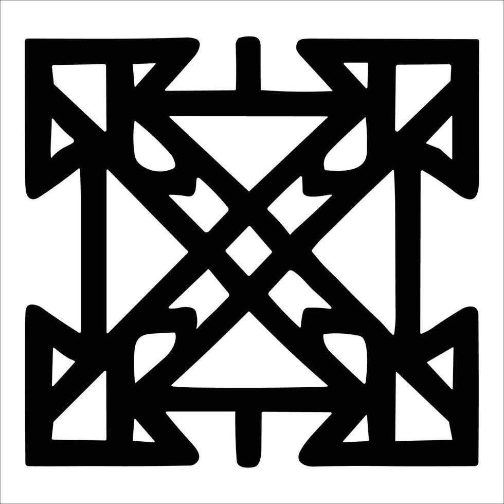 Attractive and beautiful geometric pattern design vector