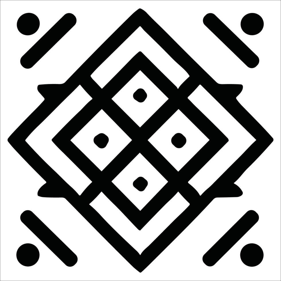 Attractive and beautiful geometric pattern design vector
