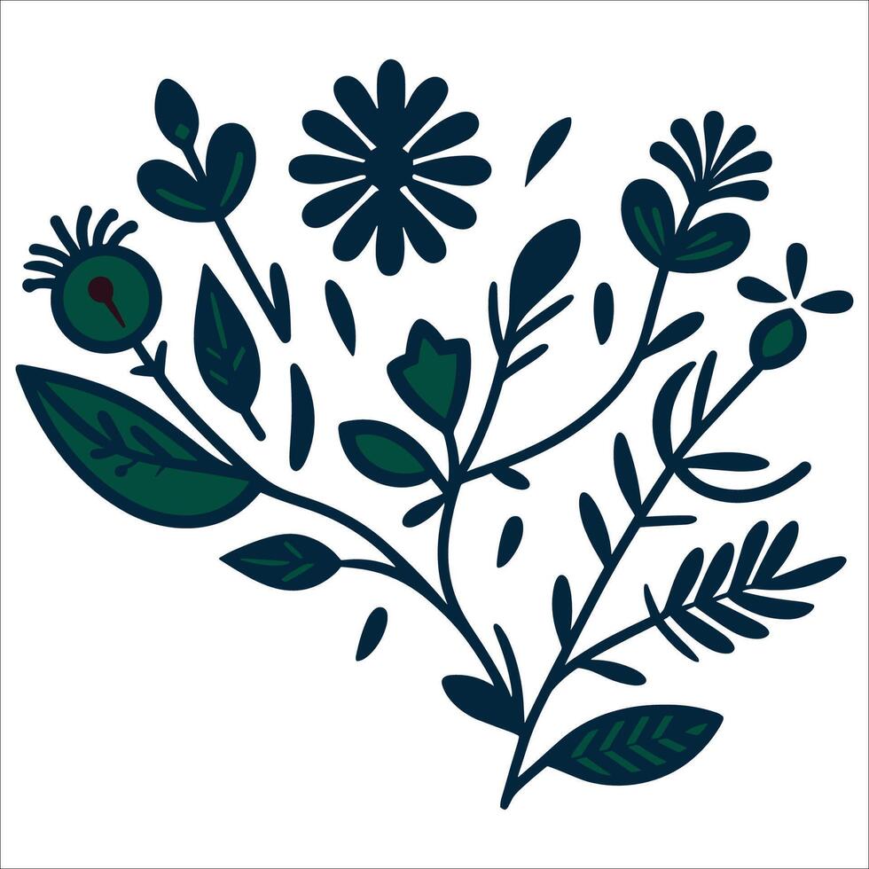 Beautiful floral pattern design vector