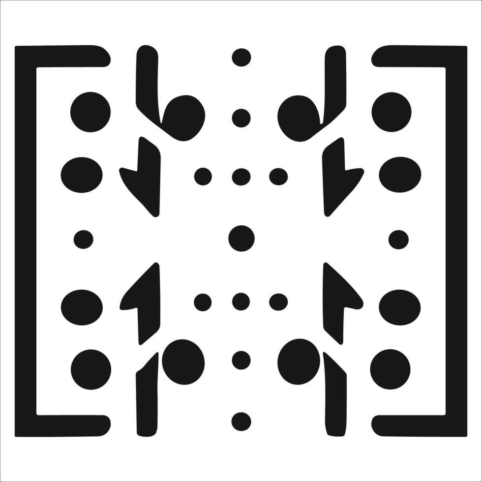 Attractive and beautiful geometric pattern design vector