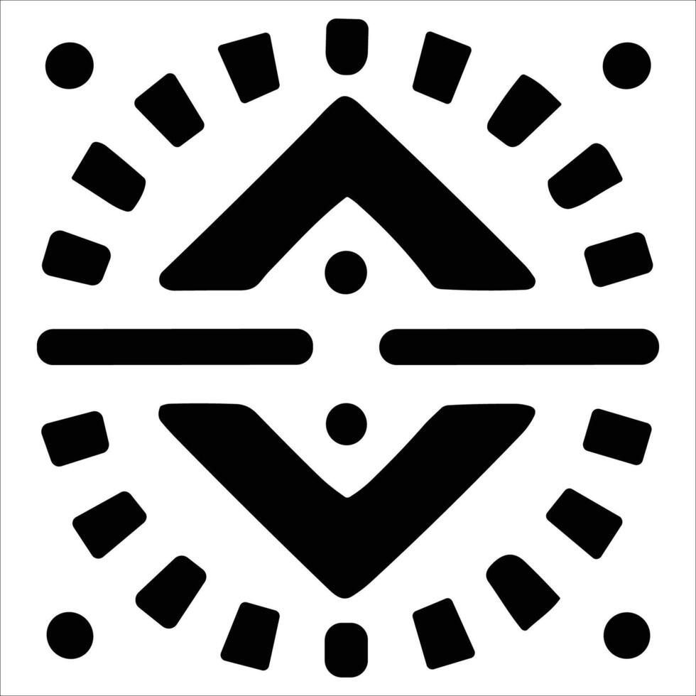 Attractive and beautiful geometric pattern design vector