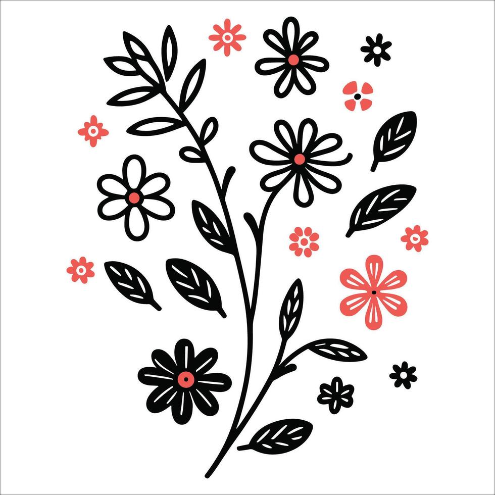 Beautiful floral pattern design vector