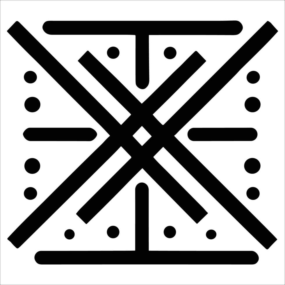 Attractive and beautiful geometric pattern design vector