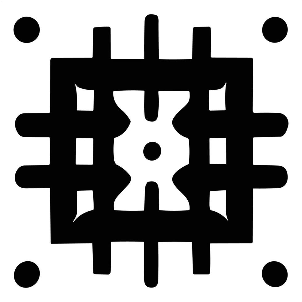Attractive and beautiful geometric pattern design vector