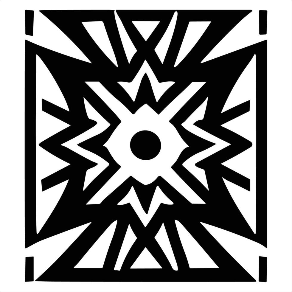 Attractive and beautiful geometric pattern design vector