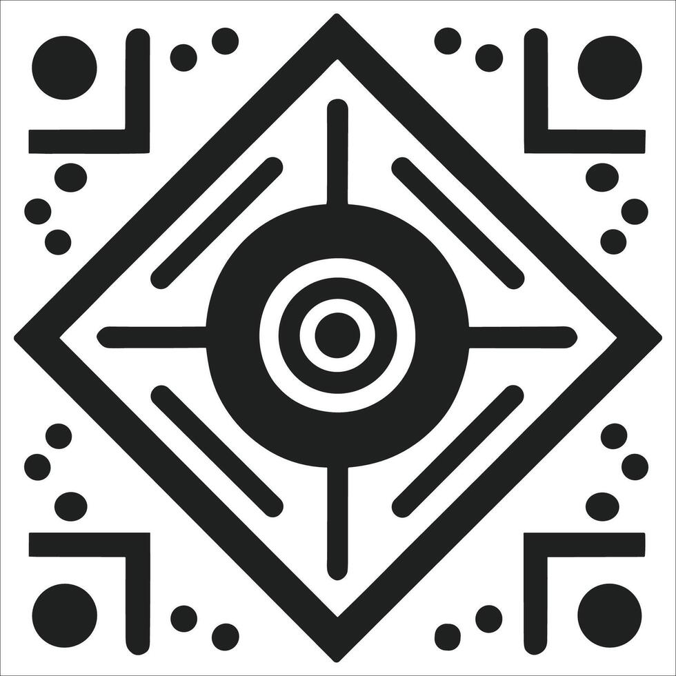 Attractive and beautiful geometric pattern design vector