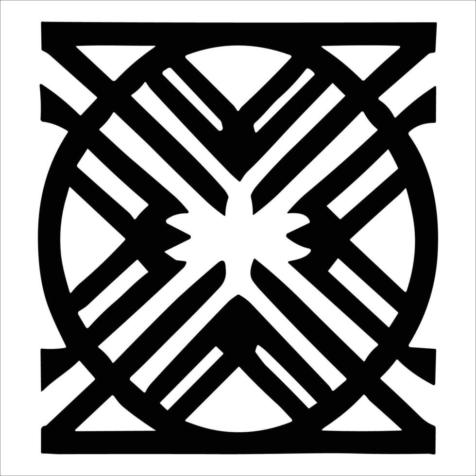 Attractive and beautiful geometric pattern design vector