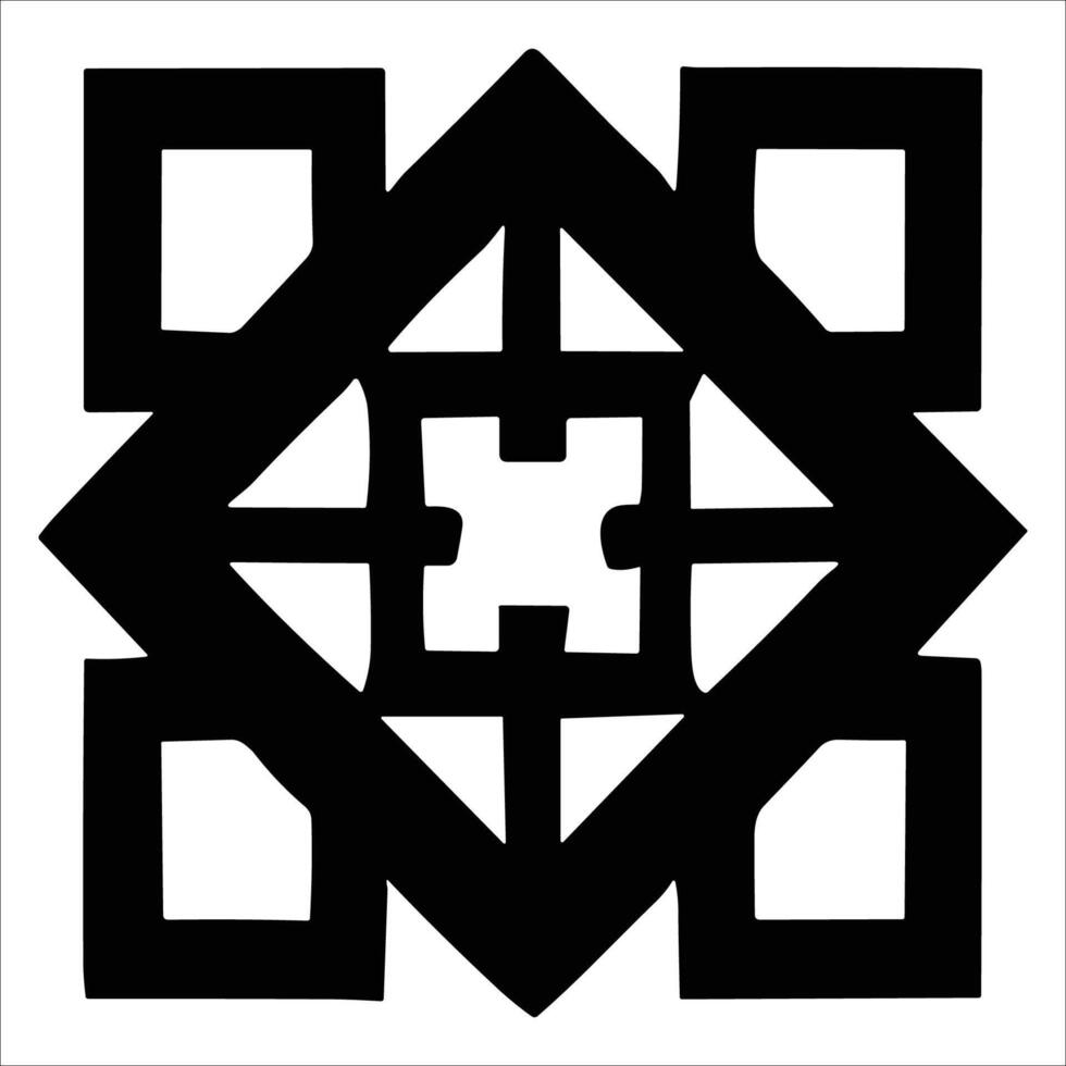 Attractive and beautiful geometric pattern design vector