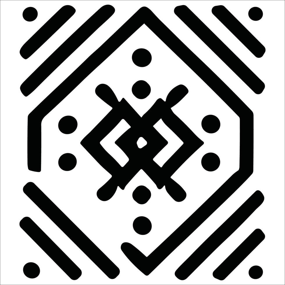Attractive and beautiful geometric pattern design vector