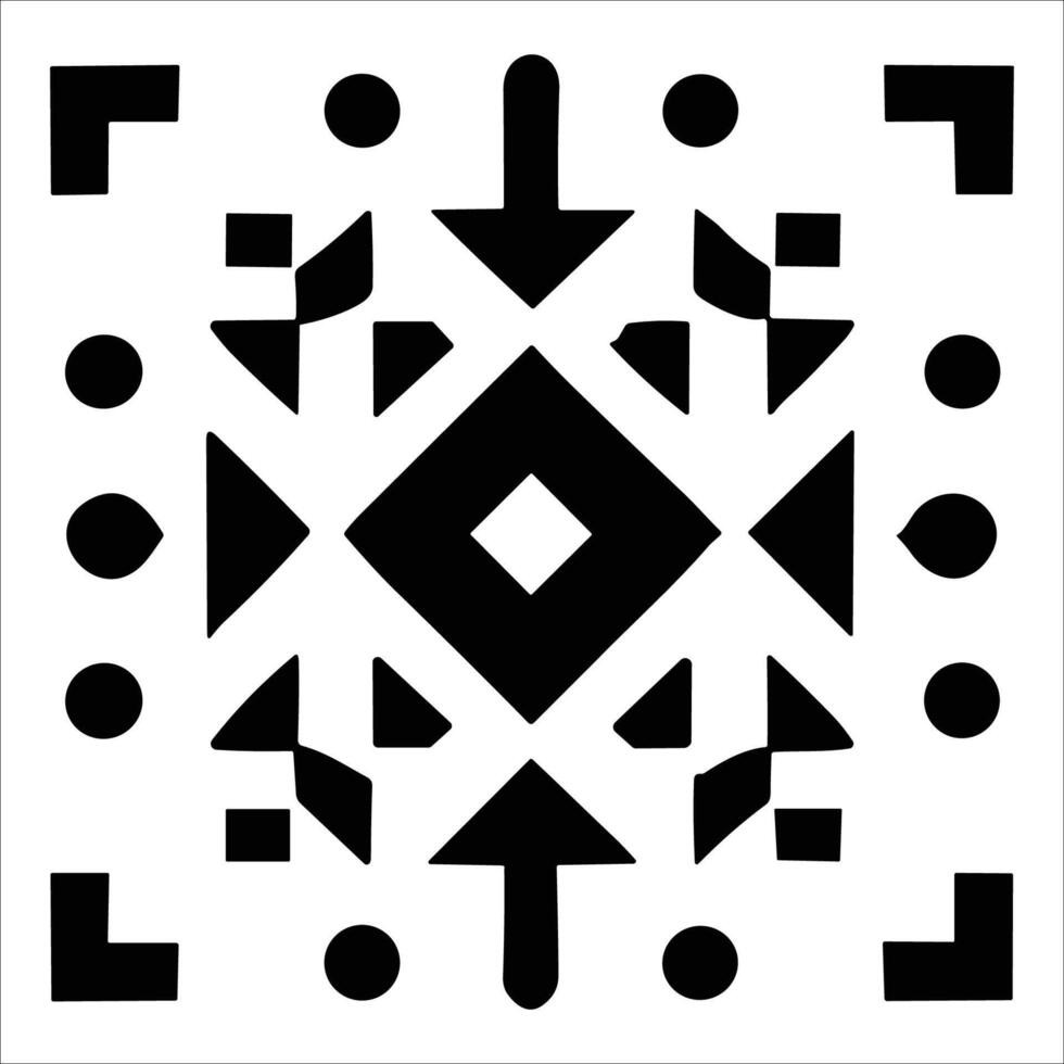 Attractive and beautiful geometric pattern design vector