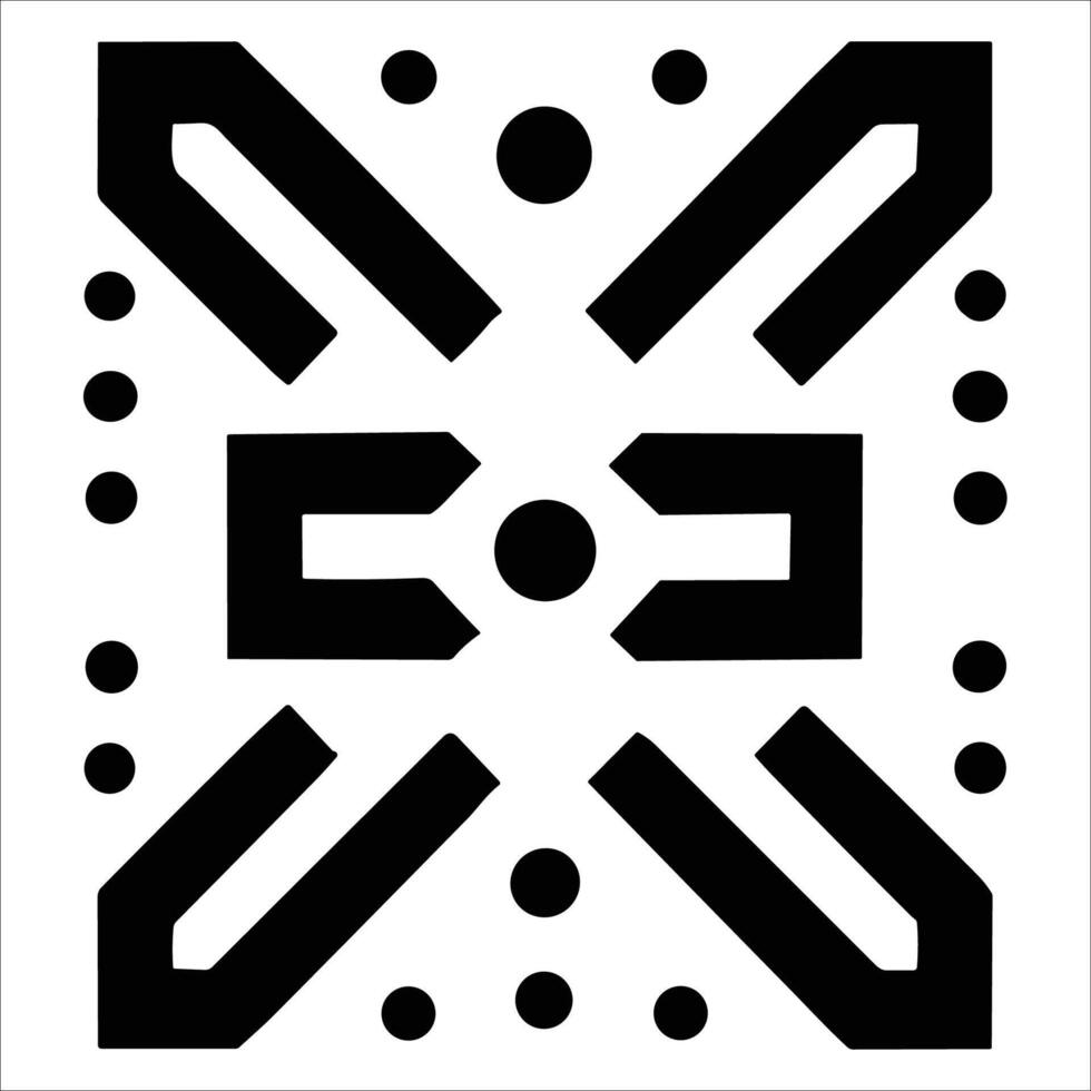 Attractive and beautiful geometric pattern design vector