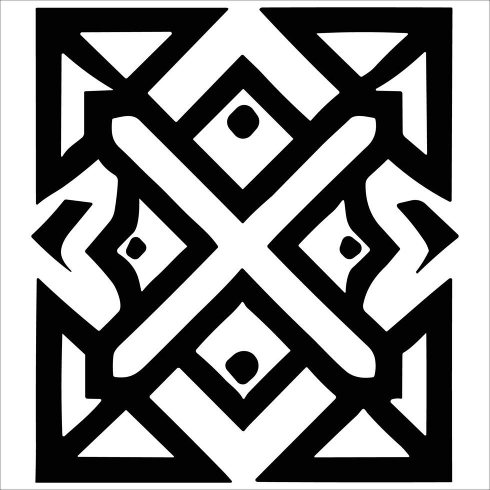Attractive and beautiful geometric pattern design vector