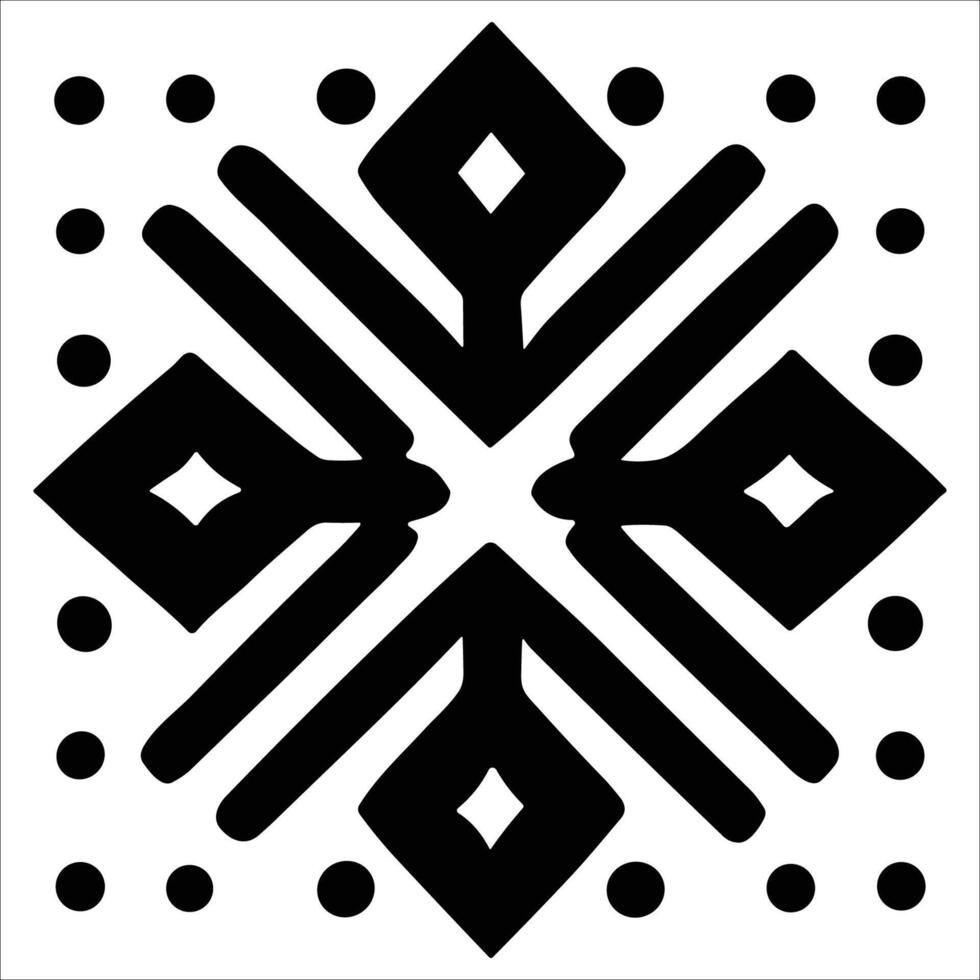 Attractive and beautiful geometric pattern design vector