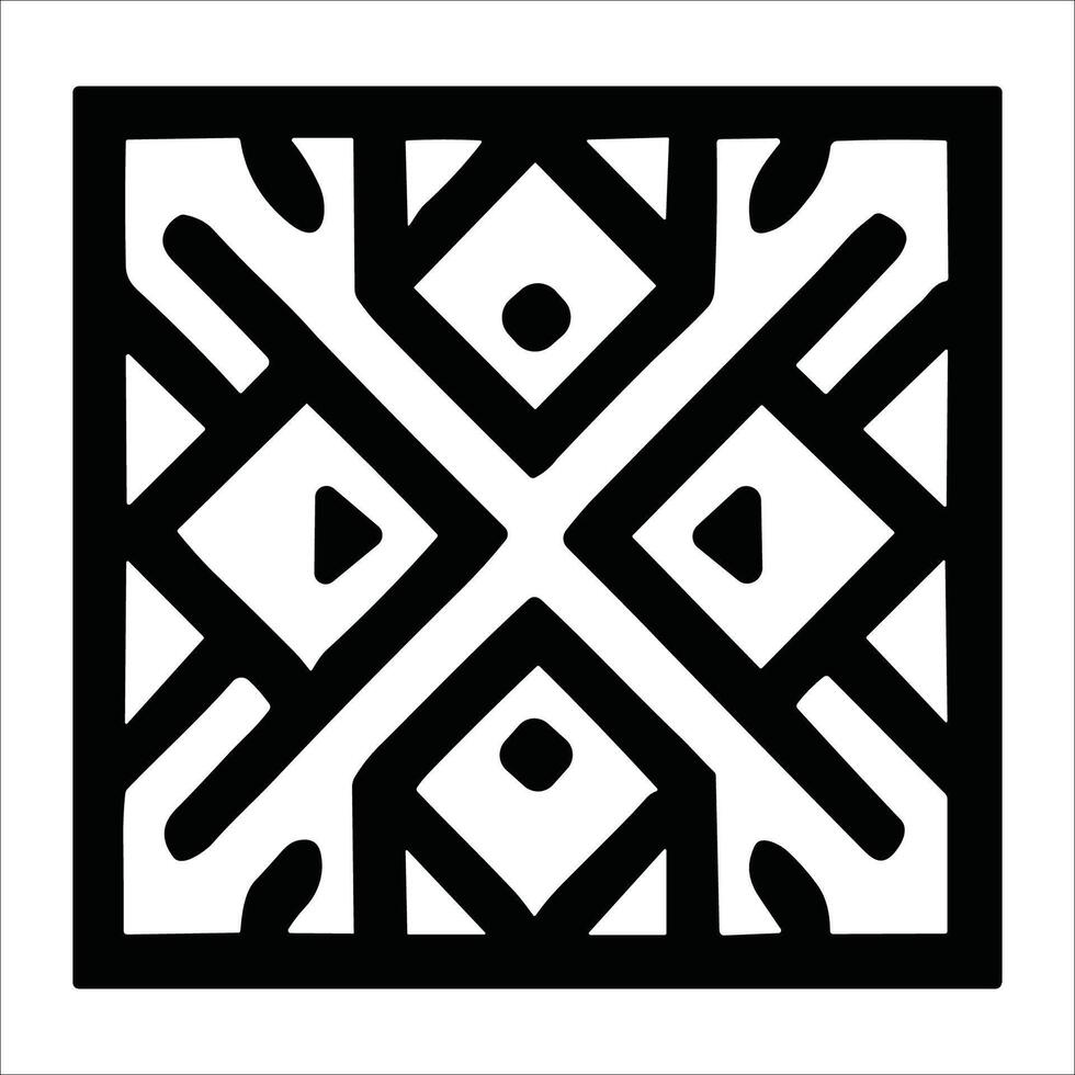 Attractive and beautiful geometric pattern design vector