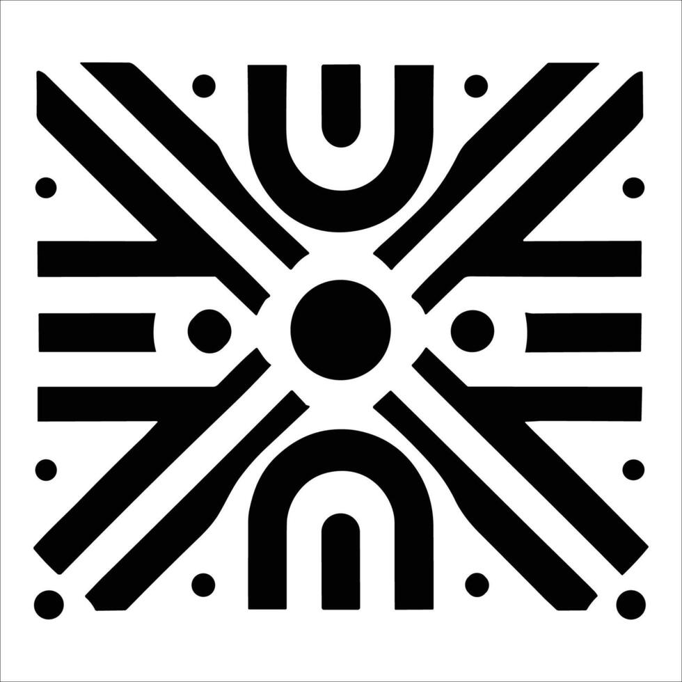 Attractive and beautiful geometric pattern design vector