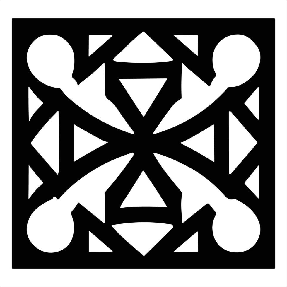 Attractive and beautiful geometric pattern design vector