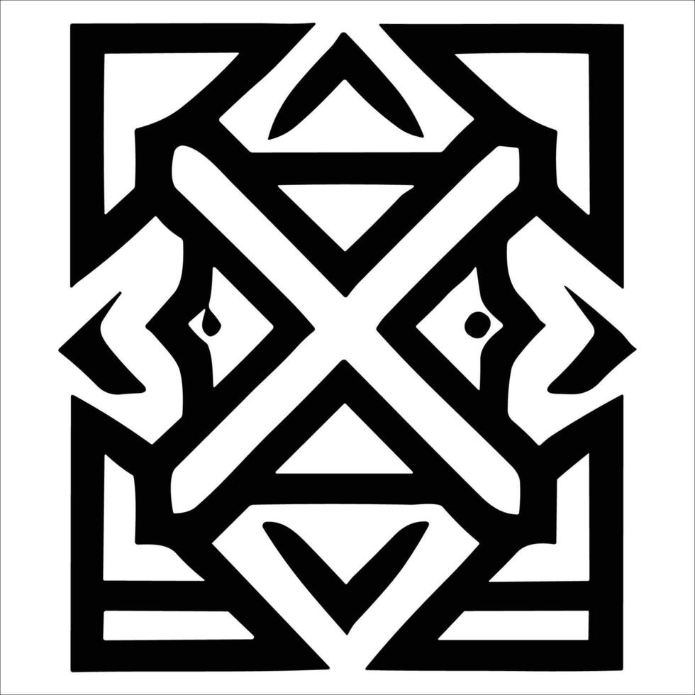 Attractive and beautiful geometric pattern design vector
