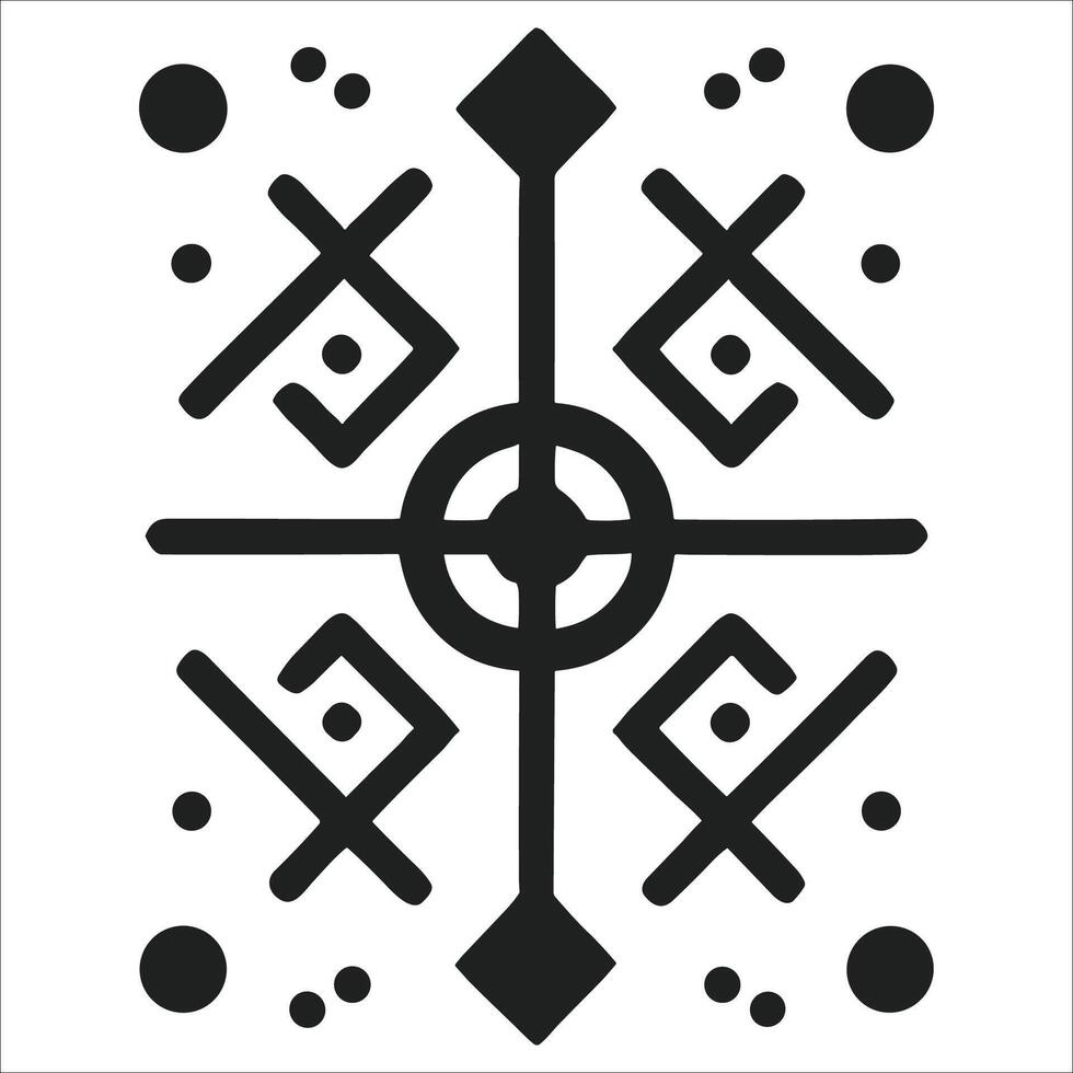 Attractive and beautiful geometric pattern design vector