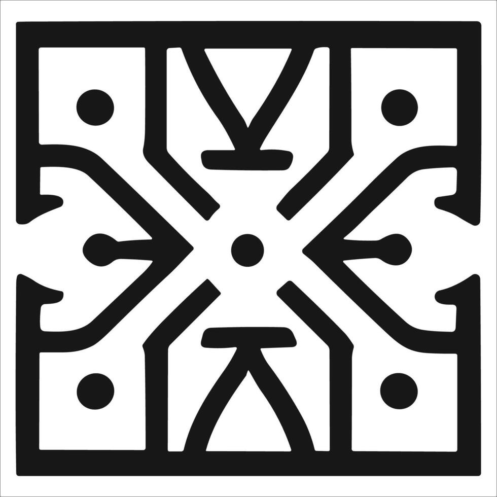 Attractive and beautiful geometric pattern design vector