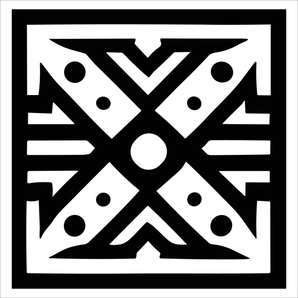 Attractive and beautiful geometric pattern design vector