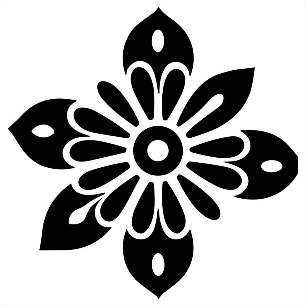 Beautiful floral pattern design vector